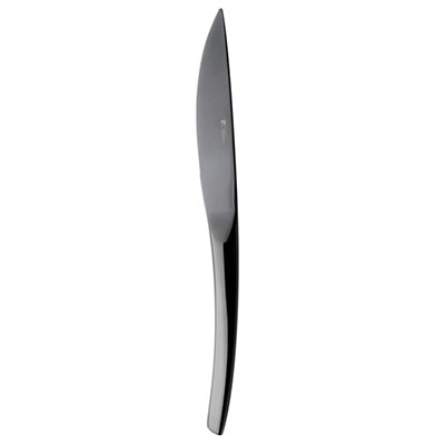 Degrenne XY Black Table knife solid handle serrated 9"  3/16 SKU: '195028-0