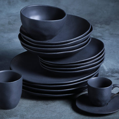 Porto Brasil MATTE BLACK ORGANIC COFFEE CUP + ORGANIC SAUCER  SKU: '351473901-0
