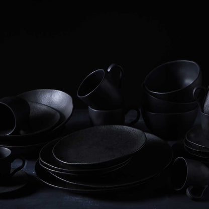 Porto Brasil MATTE BLACK ORGANIC COFFEE CUP + ORGANIC SAUCER  SKU: '351473901-4