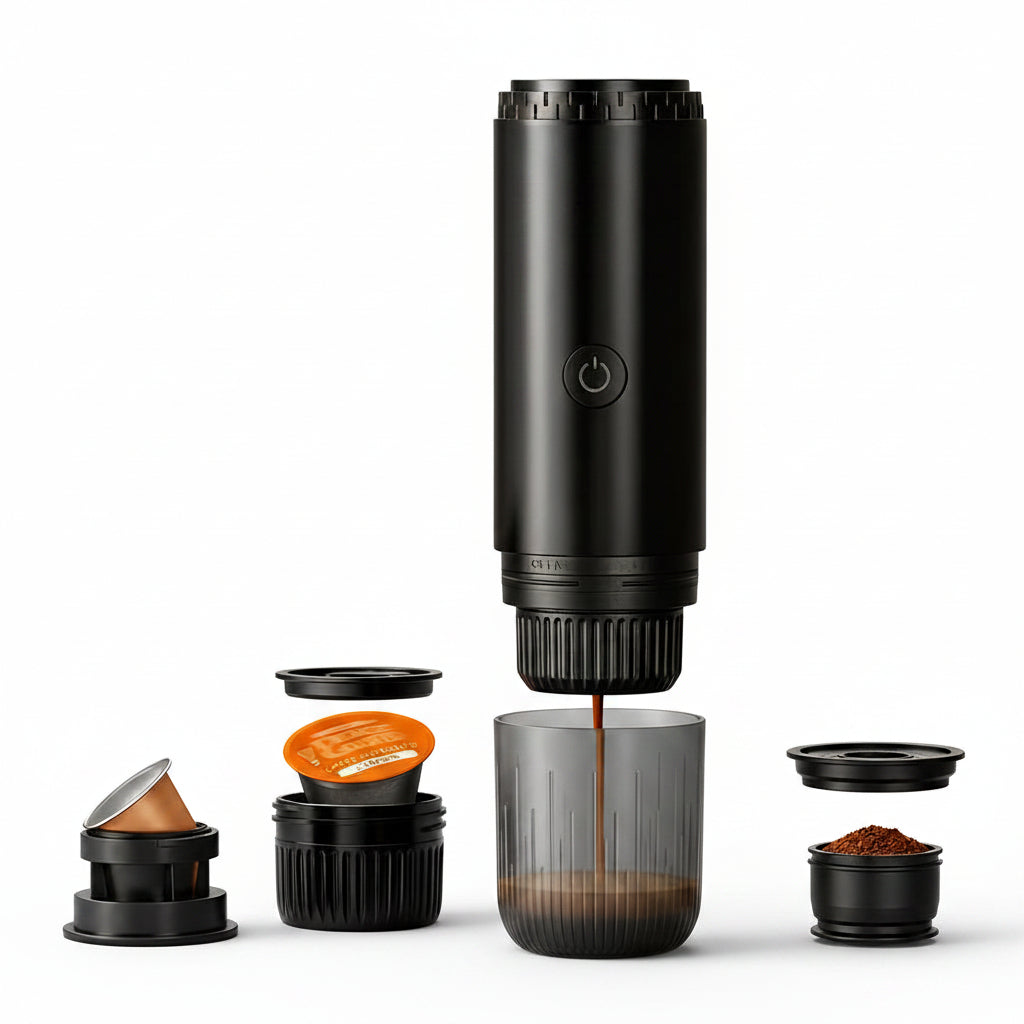 Portable 3-in-1 Espresso Machine with Self-Heating-0