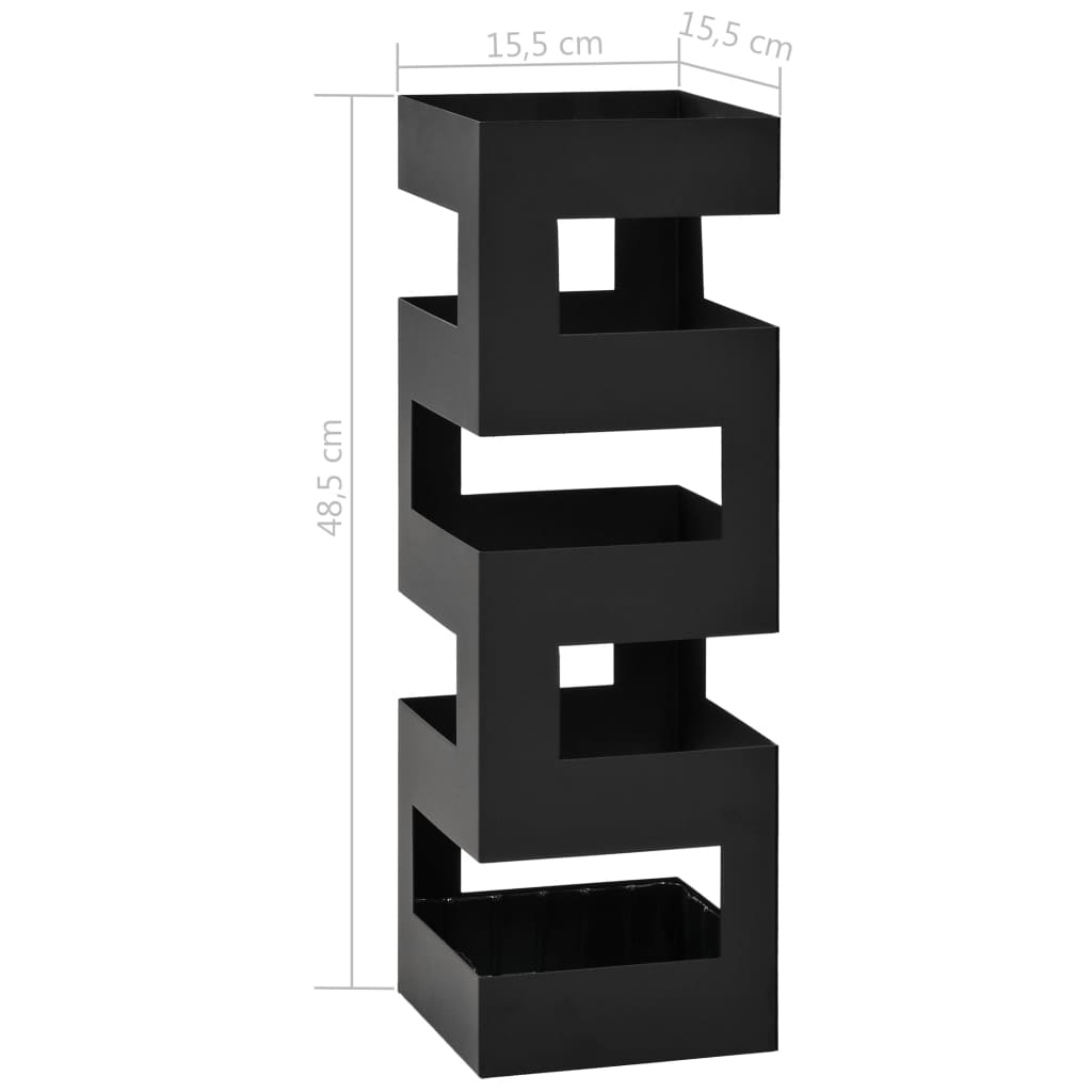 NNEVL Umbrella Stand Tetris Steel Black-4