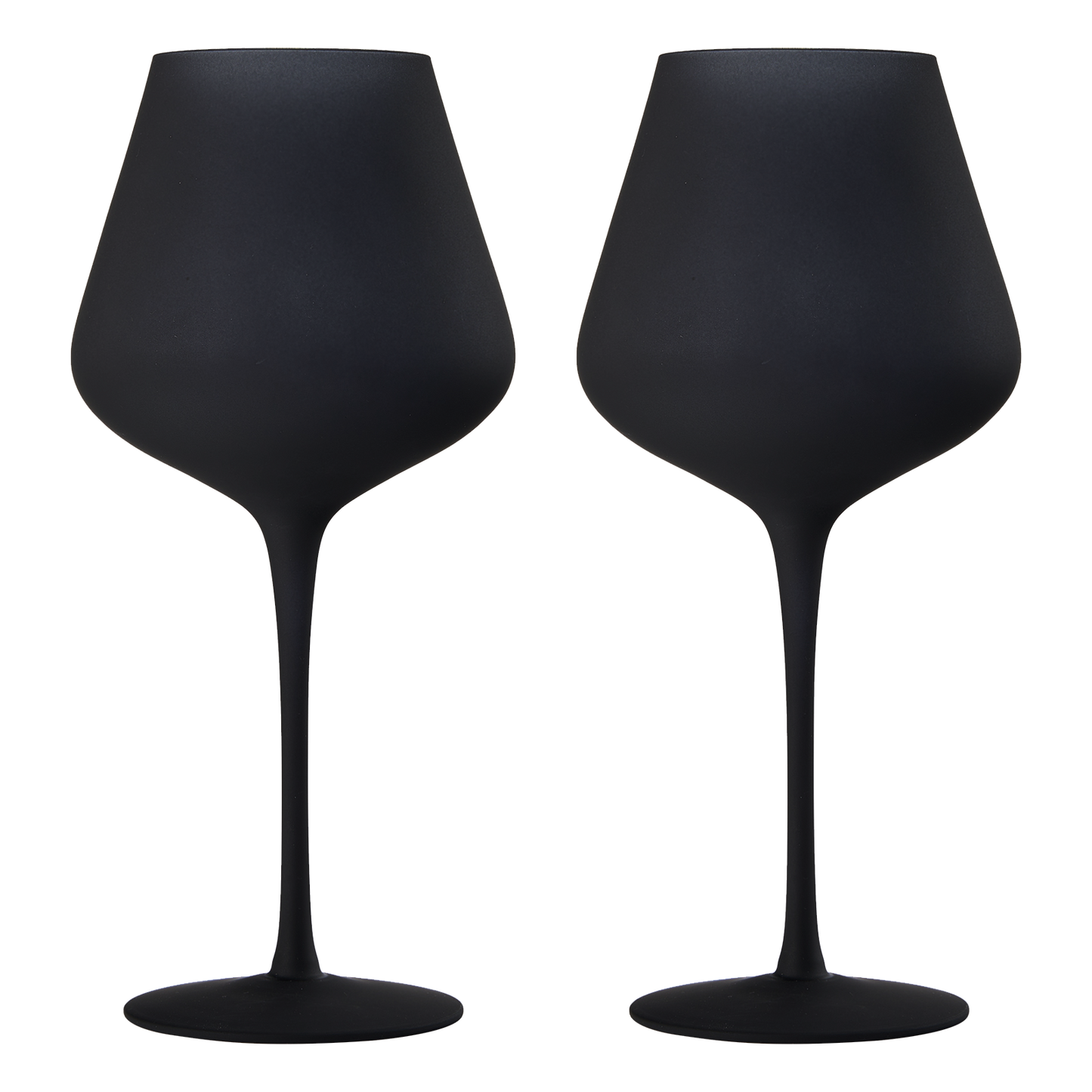 Matte Black Wine Glasses