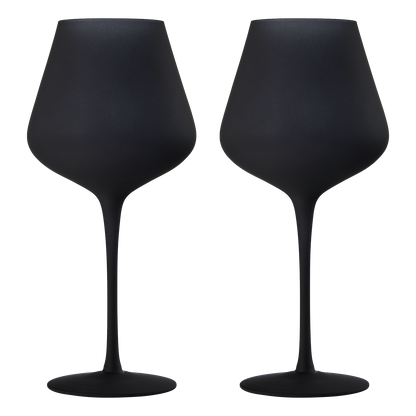 Matte Black Wine Glasses