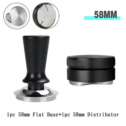Coffee Tamping Station Distributor Tamper Set For 51mm 54mm 58mm