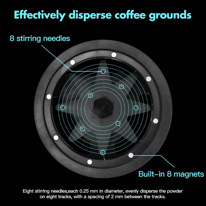 Alikisscafe WDT Tools Rotary Coffee Stirrer Needle Distributor 51mm