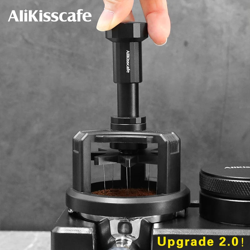 Alikisscafe WDT Tools Rotary Coffee Stirrer Needle Distributor 51mm