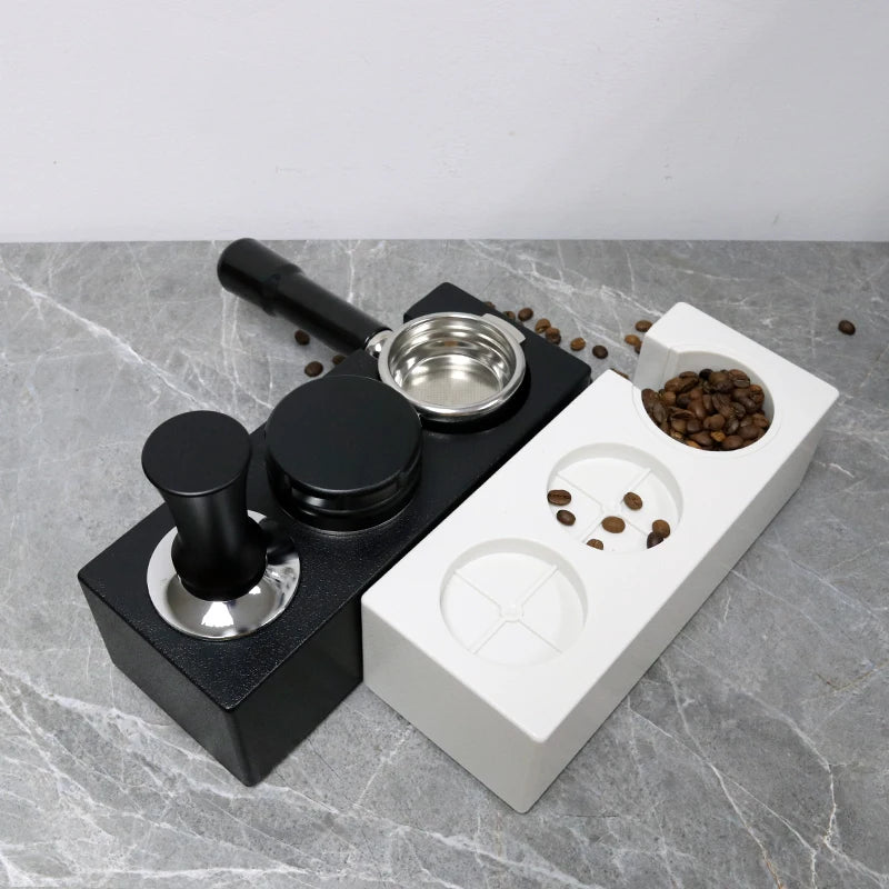Coffee Tamping Station Distributor Tamper Set For 51mm 54mm 58mm