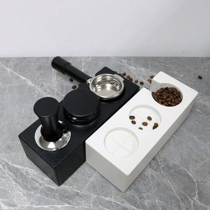 Coffee Tamping Station Distributor Tamper Set For 51mm 54mm 58mm