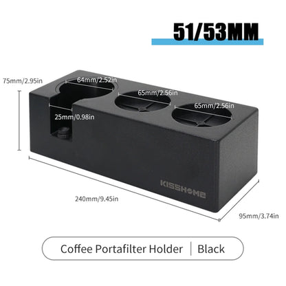 Coffee Tamping Station Distributor Tamper Set For 51mm 54mm 58mm