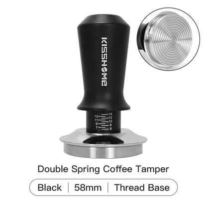 Coffee Tamping Station Distributor Tamper Set For 51mm 54mm 58mm
