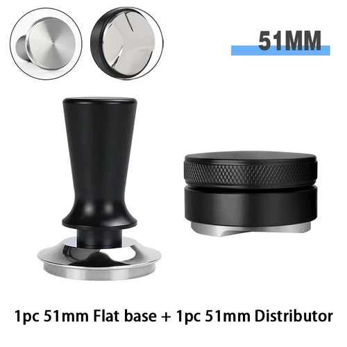 Coffee Tamping Station Distributor Tamper Set For 51mm 54mm 58mm