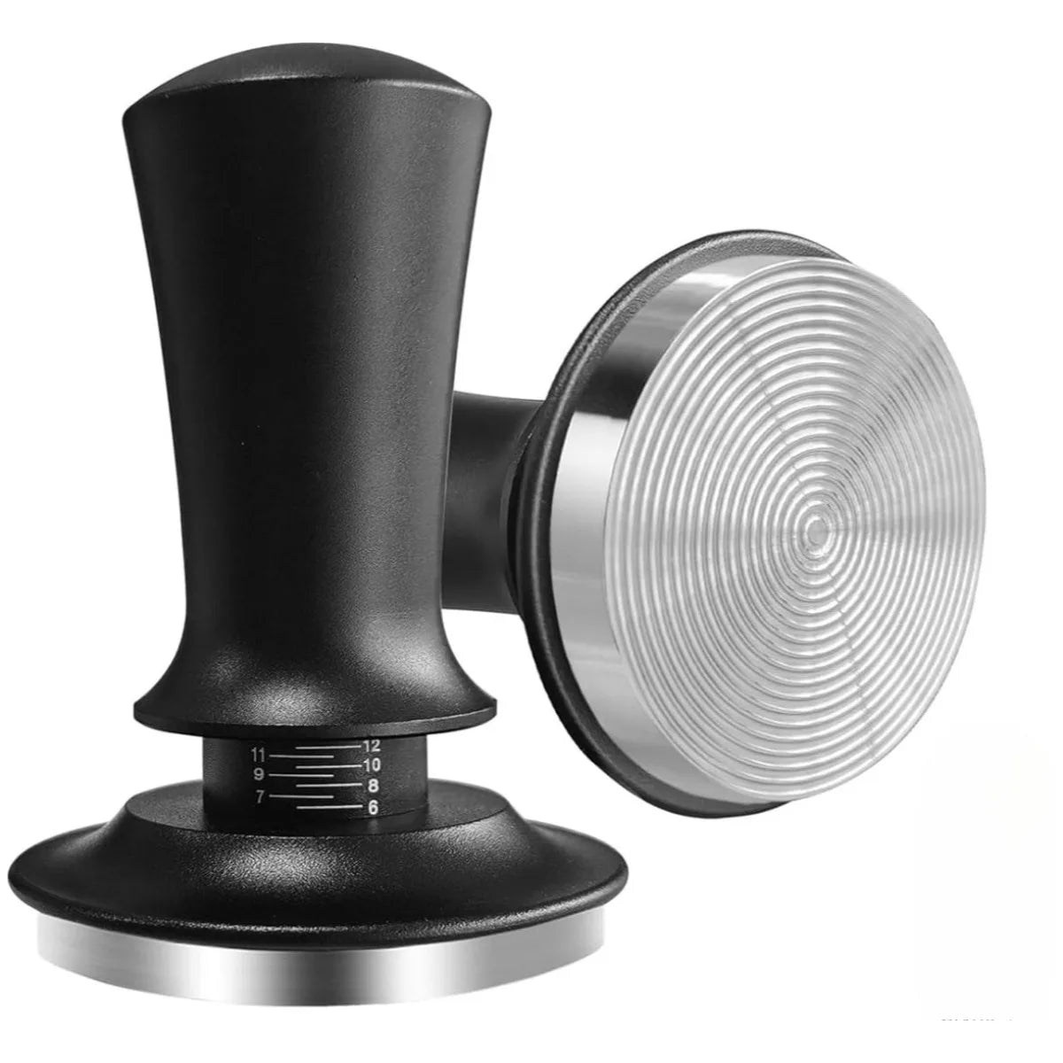 51/ 53/58mm Black Coffee Hand Tamper Stainless Steel Base Professional