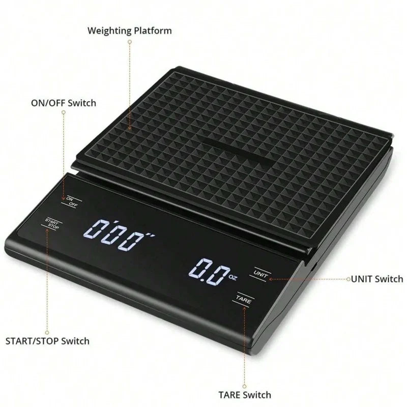 Auto Timer Coffee Scale 0.1g-2