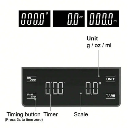Auto Timer Coffee Scale 0.1g-3