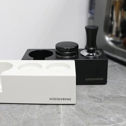 Coffee Tamping Station Distributor Tamper Set For 51mm 54mm 58mm