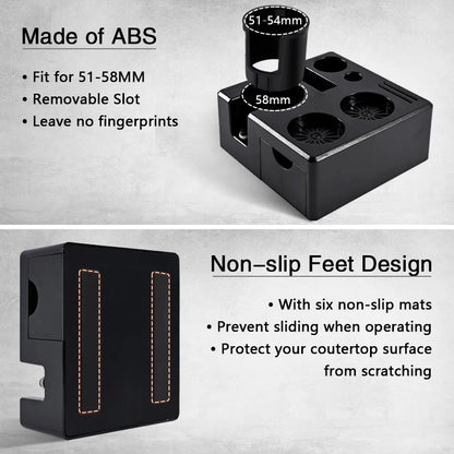 51 54 58mm Coffee Portafialter Holder Tamping Station Organizer Stand