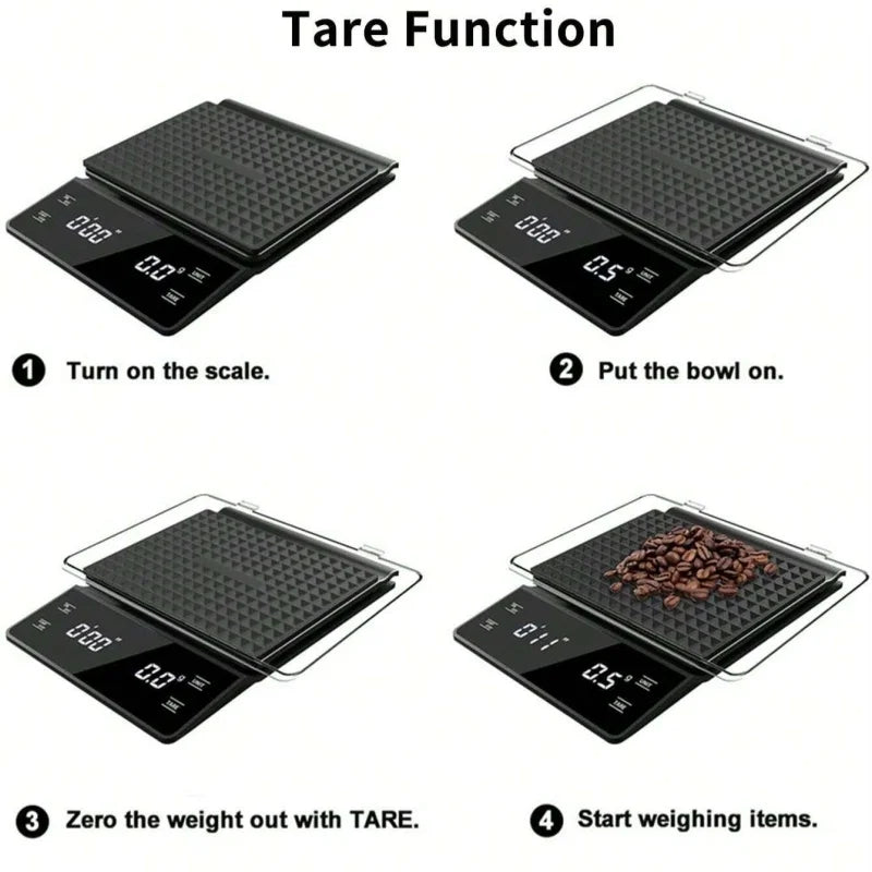 Auto Timer Coffee Scale 0.1g-4