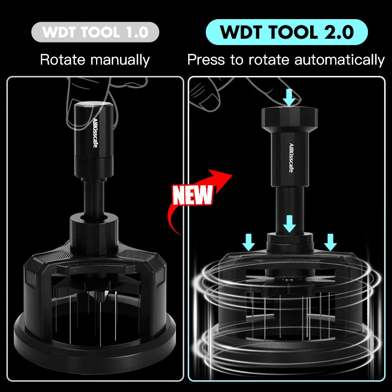 Alikisscafe WDT Tools Rotary Coffee Stirrer Needle Distributor 51mm