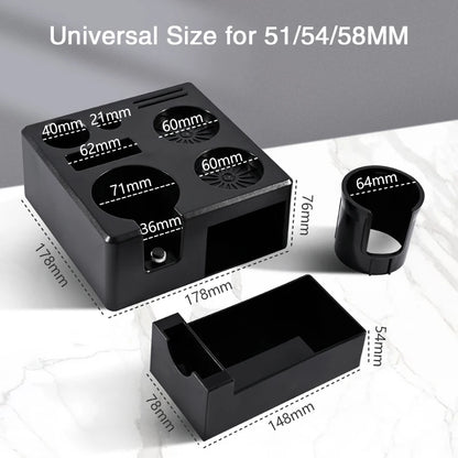 51 54 58mm Coffee Portafialter Holder Tamping Station Organizer Stand