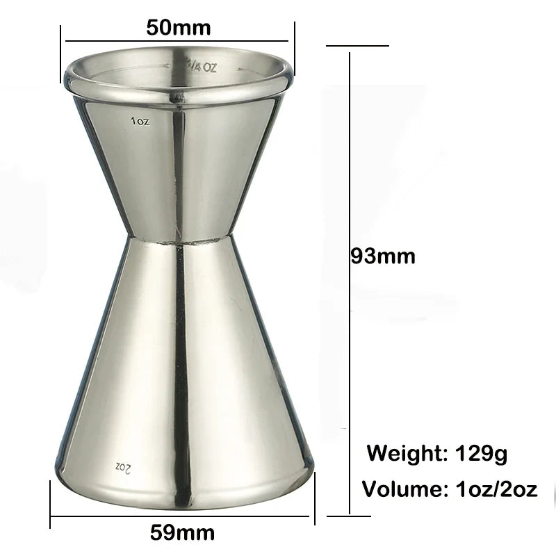 Cocktail Jigger Double Wall 1OZ/2OZ-1