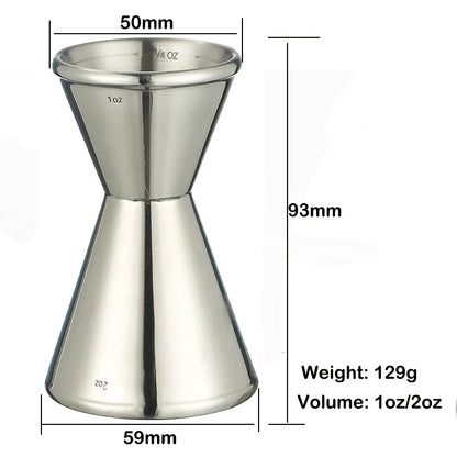 Cocktail Jigger Double Wall 1OZ/2OZ-1